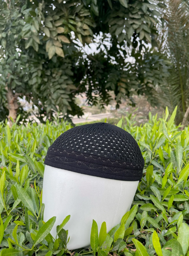 Chéchia noir détaille
